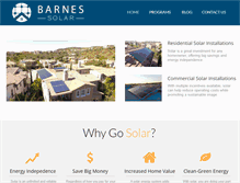 Tablet Screenshot of barnessolar.com